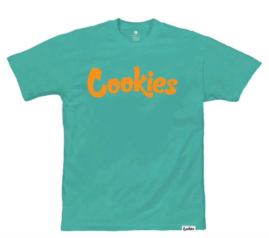 Cookies Original Mint T-Shirt Tee Teal/Orange 