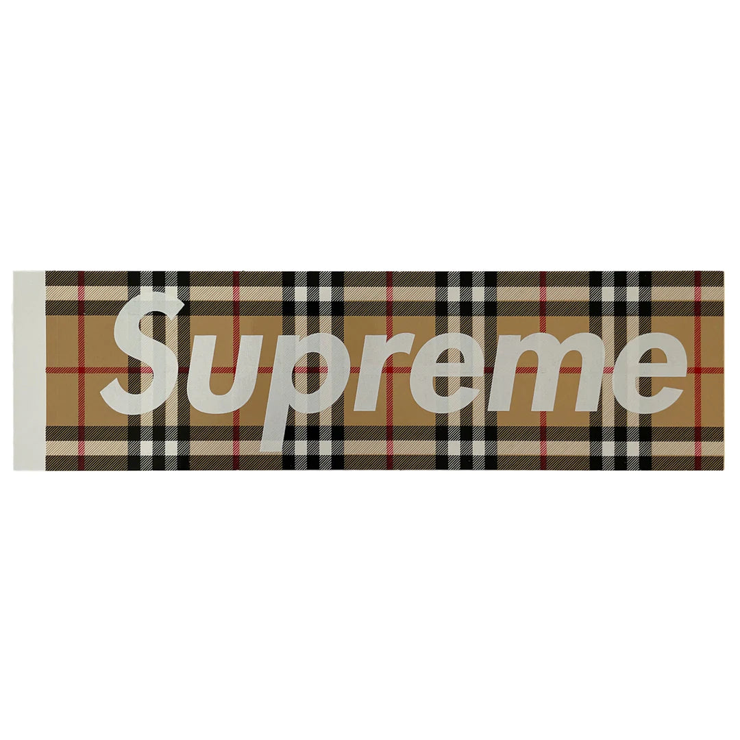 Supreme シュプリーム Burberry BOX LOGO STICKER ステッカー