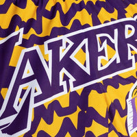 Load image into Gallery viewer, Mitchell &amp; Ness Jumbotron 2.0 Sublimated Shorts Los Angeles Lakers
