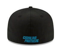 Load image into Gallery viewer, New Era 59FIFTY Carolina Panthers Black Fitted
