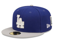 Load image into Gallery viewer, New Era 59FIFTY Los Angeles Dodgers Letterman  Side-Patch Fitted Hat
