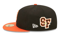 Load image into Gallery viewer, New Era 59FIFTY San Francisco Giants Letterman  Side-Patch Fitted Hat
